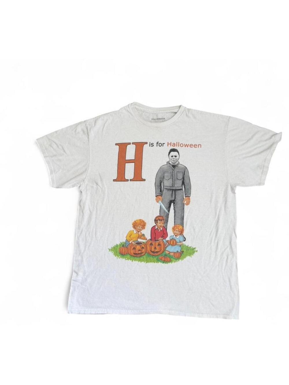 Michael Myers’s Halloween white graphic men’s shirt